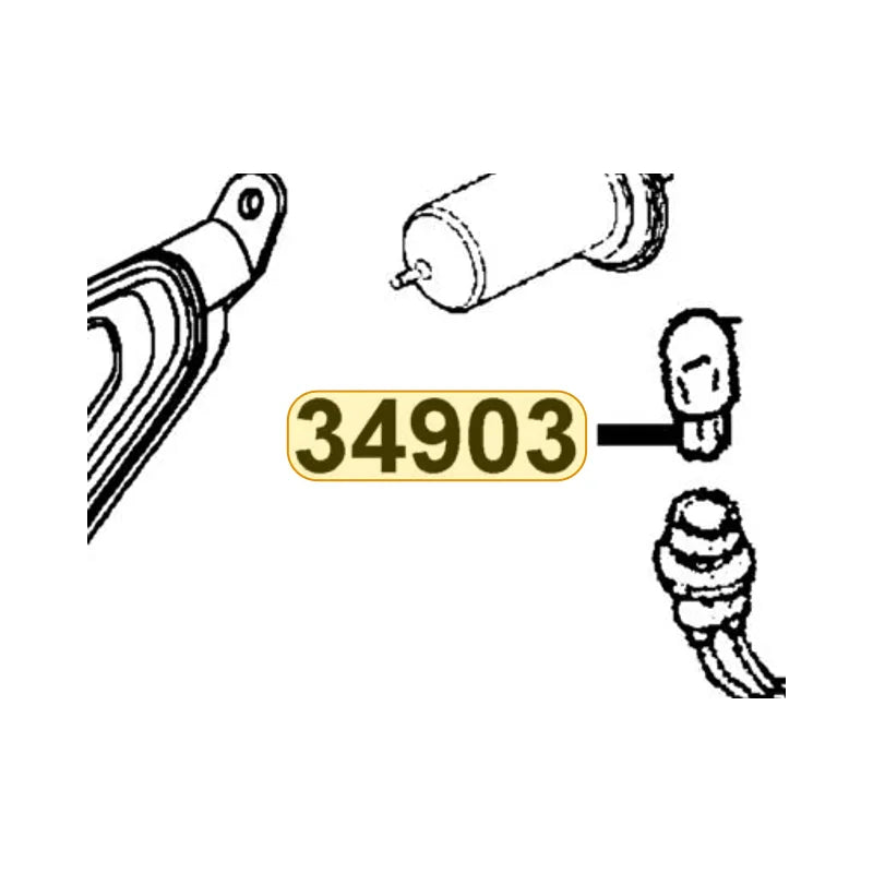 KYMCO Positon Bulb 34903-LDC8-M30, part location on the factory exploded-view diagram