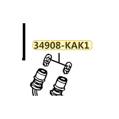 KYMCO Wedge Base Bulb 34908-KAK1-900, part location on the factory exploded-view diagram