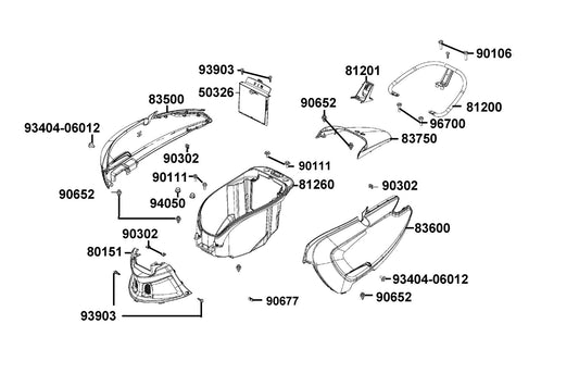 Bolt Flange Sh 8*16(CR) — 96700-08016-02 — KYMCO exploded-view diagram