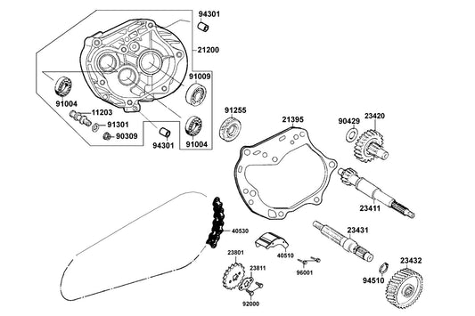 O Ring 7.5X1.5 — 91301-0C53-001 — KYMCO exploded-view diagram