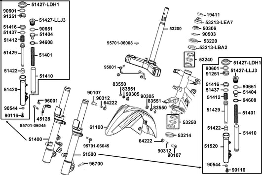 Oil Seal — 91251-LLJ3-C00 — KYMCO exploded-view diagram