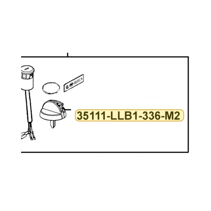 KYMCO Key Complete (Left Cut) 35111-LLB1-336-M2, part location on the factory exploded-view diagram