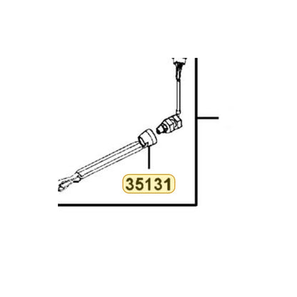 KYMCO Cap & Spring Line Rubber Assembly 35131-LBD4-900, part location on the factory exploded-view diagram
