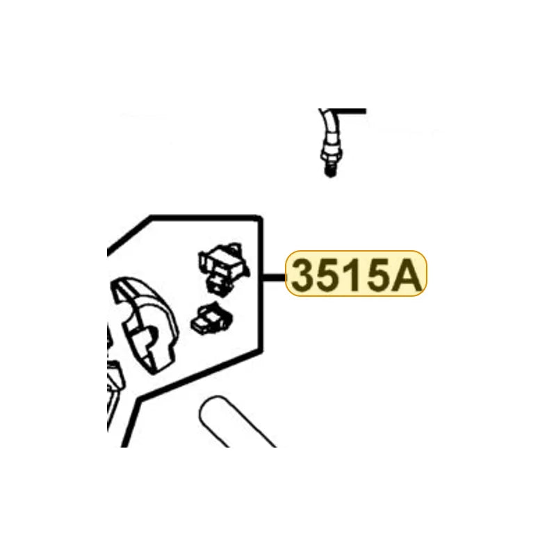 KYMCO Right Handlebar Switch Assembly Complete 3515A-LDC8-M30, part location on the factory exploded-view diagram
