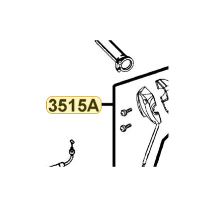KYMCO Sw. Assembly R. Hndl. Complete 3515A-LDF7-M30, part location on the factory exploded-view diagram