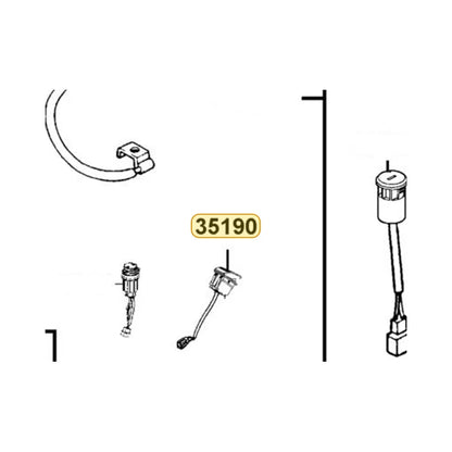 KYMCO Unit Winch Switch 35190-LEE8-600, part location on the factory exploded-view diagram