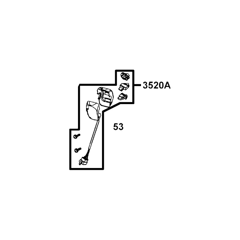 KYMCO Left Handle Switch Assembly Complete 3520A-AEH2-M40, part location on the factory exploded-view diagram