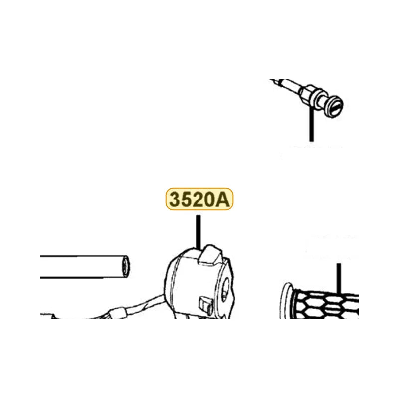 KYMCO Left Hand Switch Assembly Complete 3520A-AKE6-M00, part location on the factory exploded-view diagram