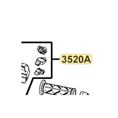 KYMCO Left Handle Switch Assembly Complete 3520A-LGB5-E11, part location on the factory exploded-view diagram