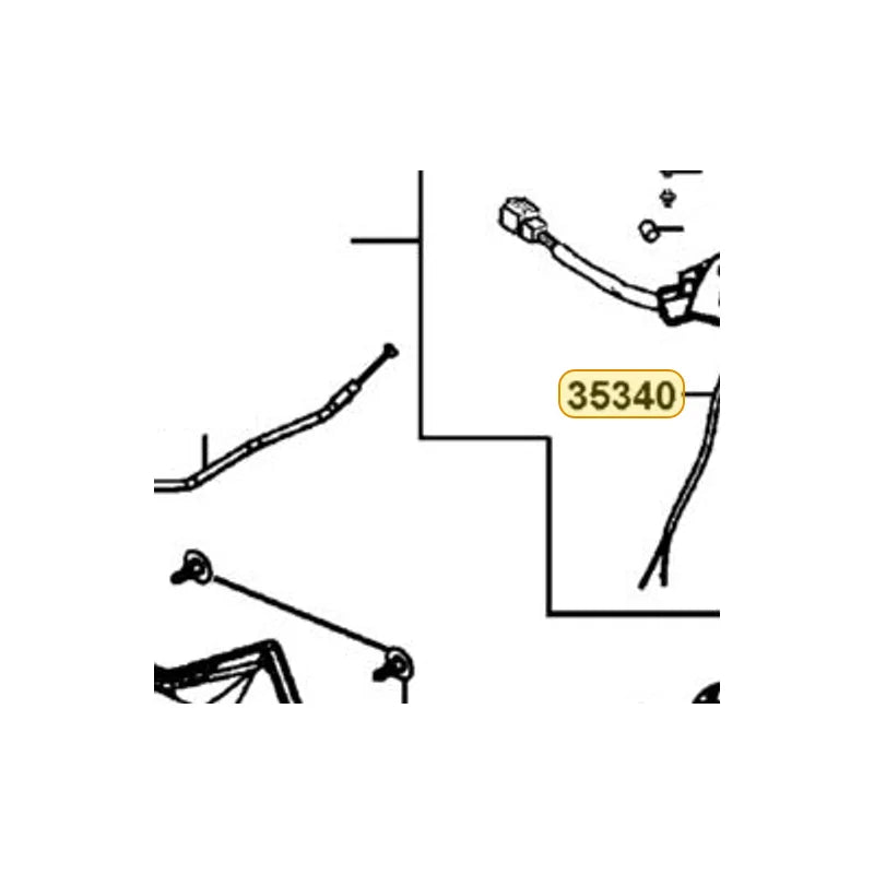 KYMCO Front Stop Switch Assembly 35340-KFLF-900, part location on the factory exploded-view diagram