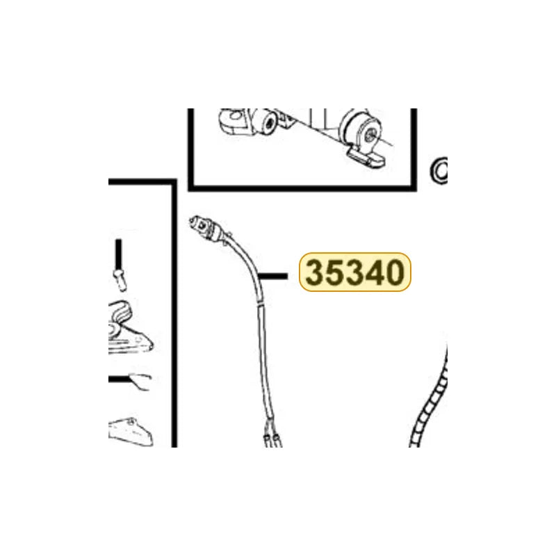 KYMCO Front Stop Switch Assembly 35340-LDB5-900, part location on the factory exploded-view diagram