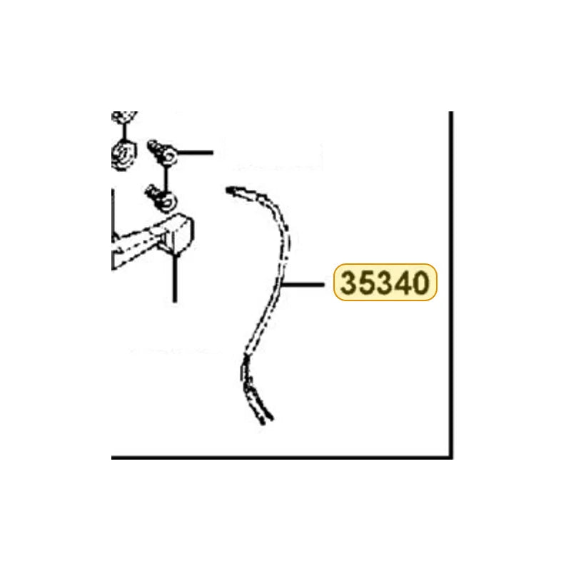 KYMCO Front Stop Switch Assembly 35340-LLB1-800, part location on the factory exploded-view diagram