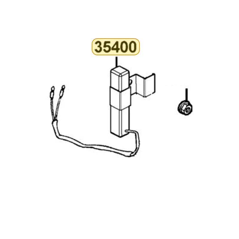 KYMCO Resistor Complete 35400-LLJ1-900, part location on the factory exploded-view diagram