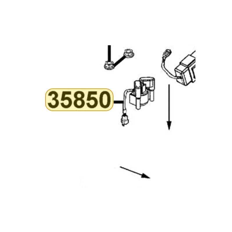 KYMCO Start Mag Switch Assembly 35850-LCA3-B50, part location on the factory exploded-view diagram