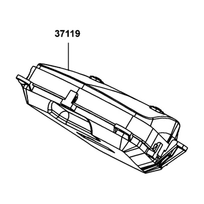 KYMCO Glass Assembly 37119-LGE5-E00, part location on the factory exploded-view diagram