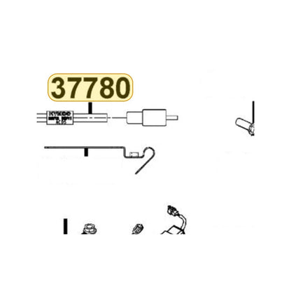 KYMCO Room Temp Sensor Assembly 37780-ACD5-C00, part location on the factory exploded-view diagram