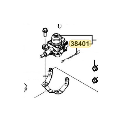 KYMCO Buzzer Complete 38401-AKD3-900, part location on the factory exploded-view diagram