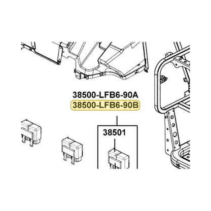 KYMCO Light Relay Complete 38501-LGL3-90A, part location on the factory exploded-view diagram
