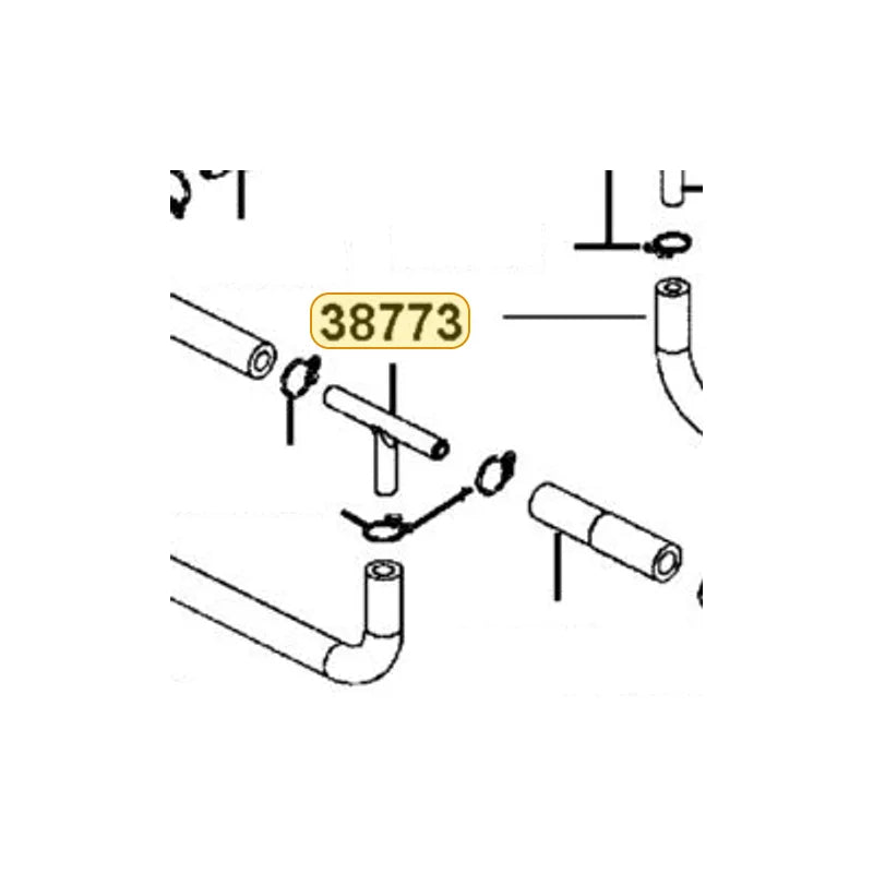 KYMCO 3 Way Joint 3.5 38773-ABD6-C00, part location on the factory exploded-view diagram