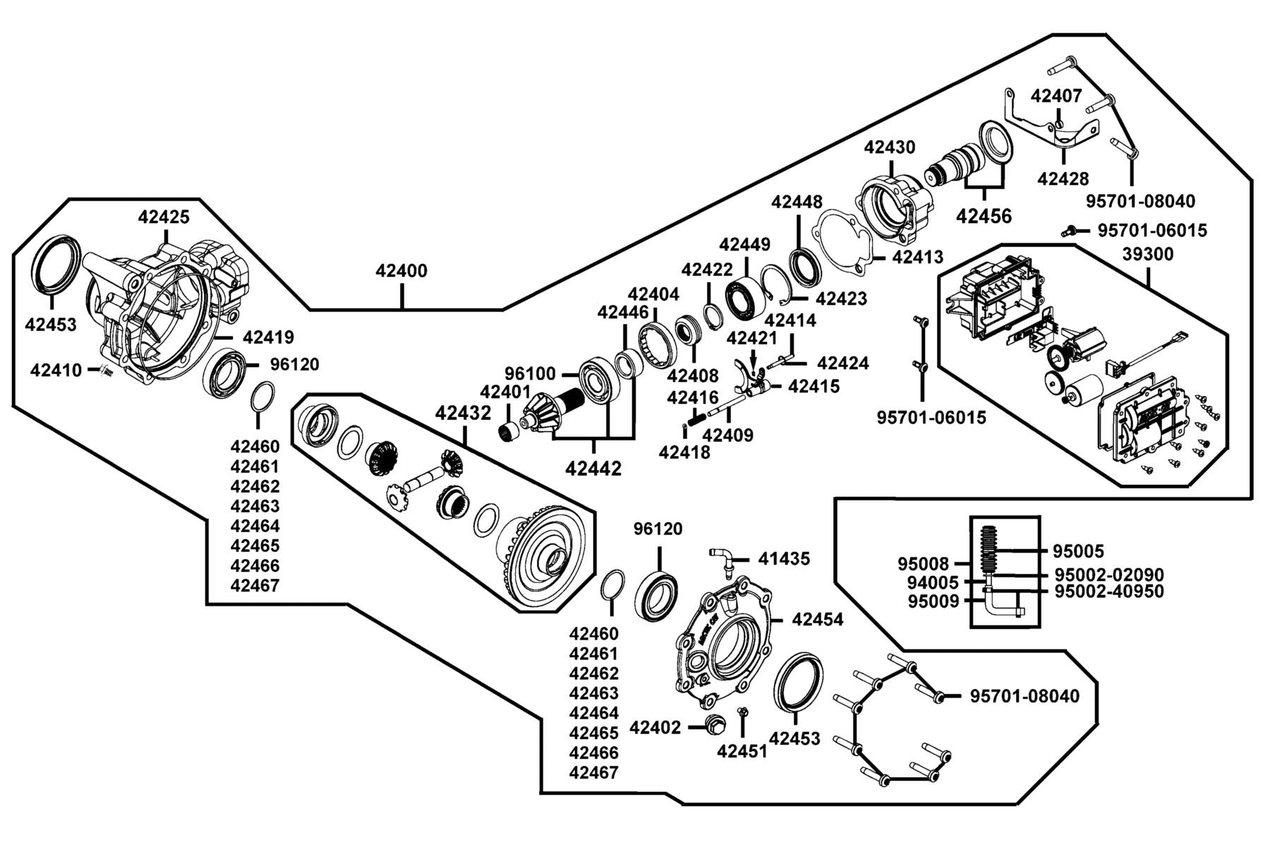 Clip B9 Tube — 95002-02090 — KYMCO exploded-view diagram