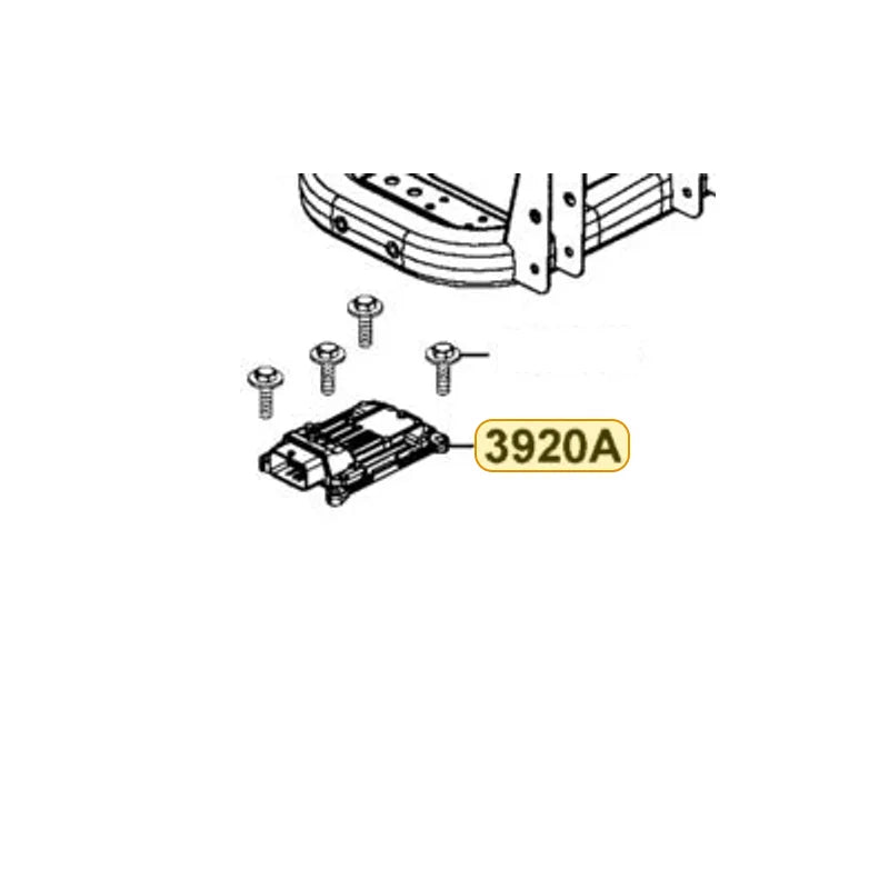 KYMCO Module Assembly ECU 3920A-AKB9-M00, part location on the factory exploded-view diagram