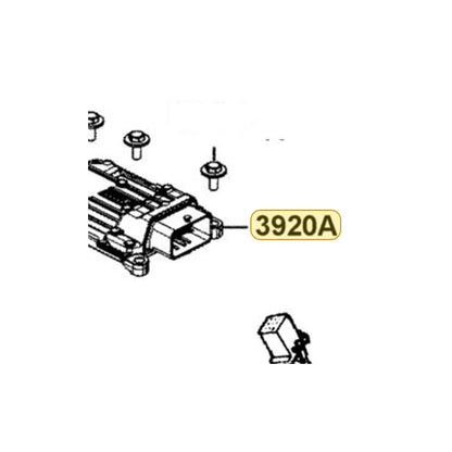 KYMCO Module Assembly ECU 3920A-BAC1-M00, part location on the factory exploded-view diagram