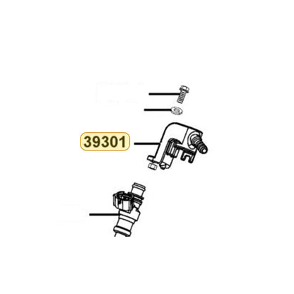 KYMCO Fuel Injector Holder Assembly 39301-LGM5-920, part location on the factory exploded-view diagram