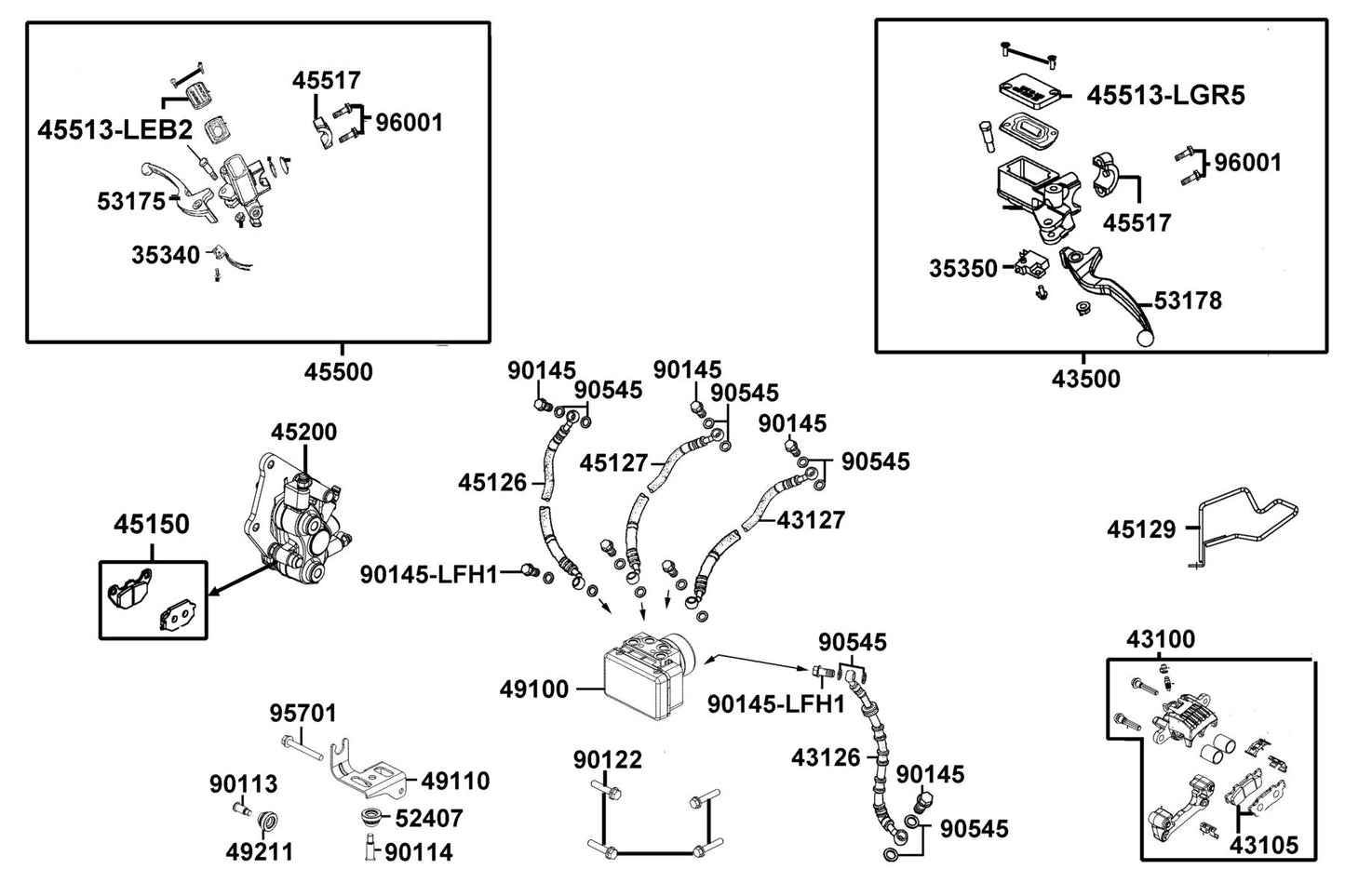 Oil Bolt 10*22 — 90145-MKS9-C00 — KYMCO exploded-view diagram