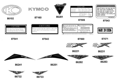Stripe R Fr Mold — 86282-ADB1-M30-T02 — KYMCO exploded-view diagram