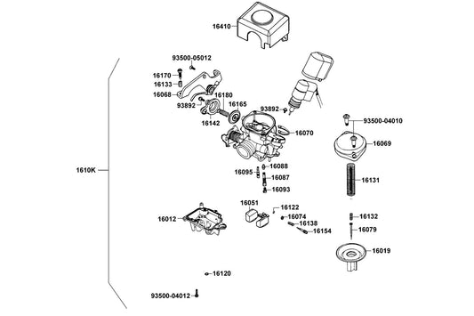 Screw Washer 4*8 — 93892-04008-18 — KYMCO exploded-view diagram
