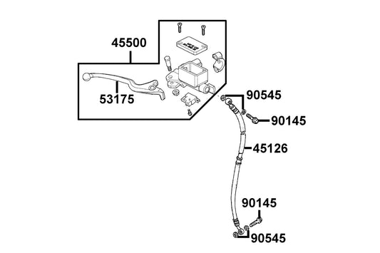 Oil Bolt 10*22 — 90145-9A61-C01 — KYMCO exploded-view diagram