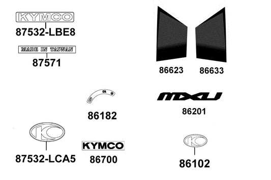 Stripe KYMCO-150MM (pp) — 86700-LCA4-M00-T01 — KYMCO exploded-view diagram
