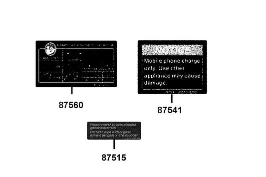 Caution Label — 87515-LGC6-E00-T01 — KYMCO exploded-view diagram