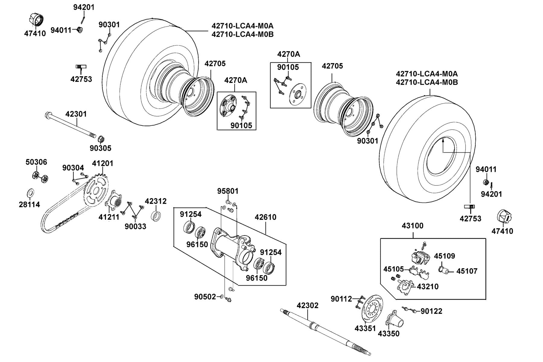 Seal Dust — 91254-LLB1-900 — KYMCO exploded-view diagram