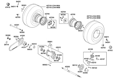 Seal Dust — 91254-LLB1-900 — KYMCO exploded-view diagram