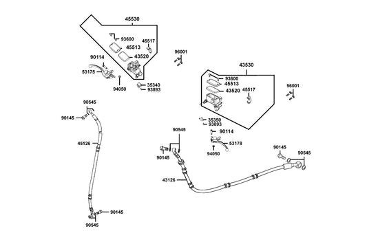 Sw Assy Fr Stop — 35340-KNBN-901(wrong) — KYMCO exploded-view diagram