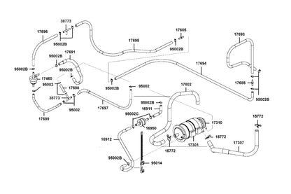 Canister Comp — 17310-AGA8-M00 — KYMCO exploded-view diagram