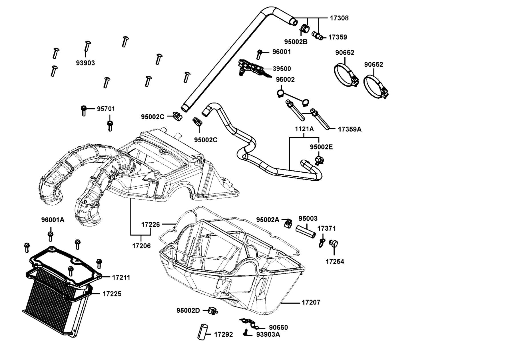 Clip — 95002-02110 — KYMCO exploded-view diagram