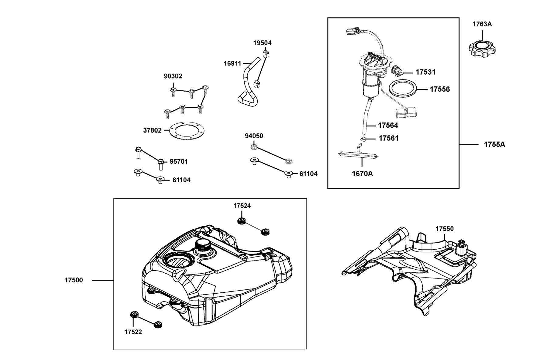 Bolt-wash 5*16 — 90302-GFY6-940 — KYMCO exploded-view diagram