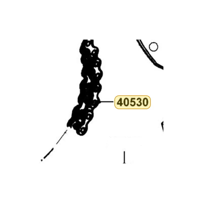 KYMCO Drive Chain 428U0-76 40530-PWA6-900, part location on the factory exploded-view diagram