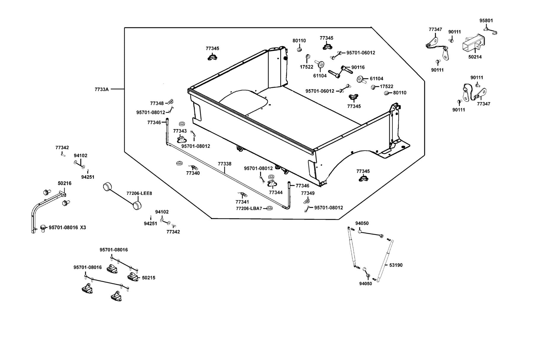 Pin Lock 14MM — 94251-14000 — KYMCO exploded-view diagram