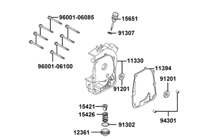 Oil Seal 16.4*30*5 — 91201-KGBG-C00 — KYMCO exploded-view diagram