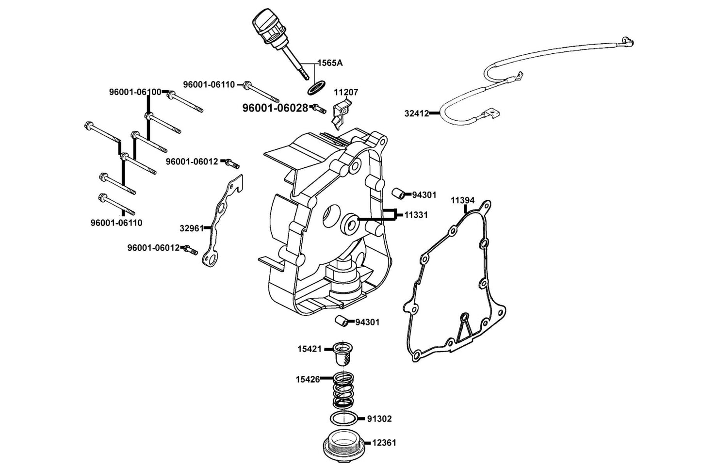 Dowel Pin 10*16 — 94301-10160 — KYMCO exploded-view diagram