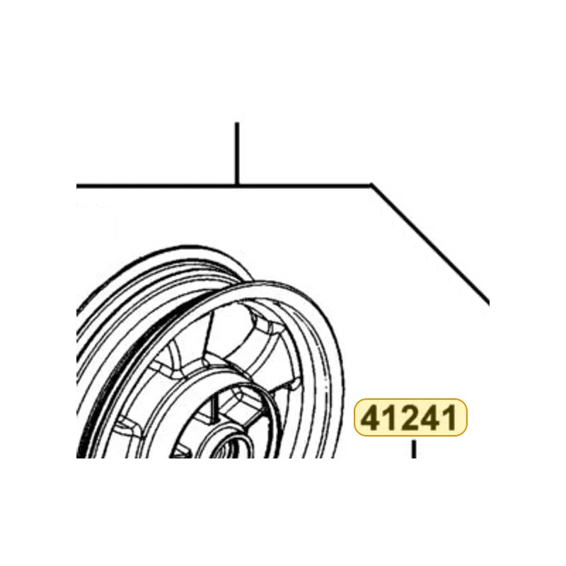 KYMCO Rear Wheel Damper 41241-LGM6-920, part location on the factory exploded-view diagram