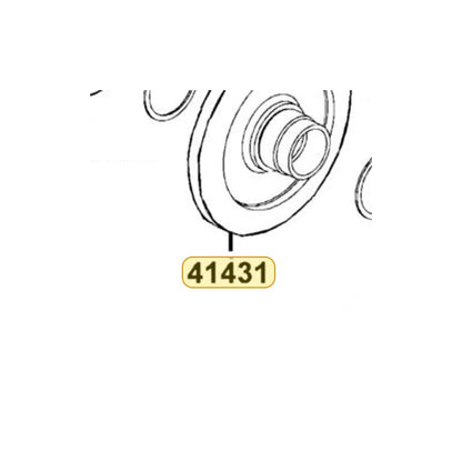 KYMCO Ring Gear 41431-LCD9-E01, part location on the factory exploded-view diagram