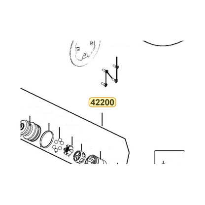 KYMCO Half Shaft. Rear Right Diff 42200-ALE8-M01, part location on the factory exploded-view diagram