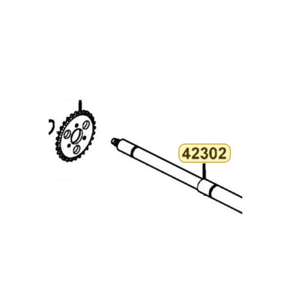 KYMCO Shaft Rear Axle 42302-PTA7-900, part location on the factory exploded-view diagram