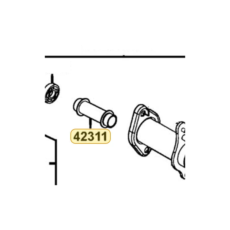 KYMCO Rear Hub Collar 42311-LBD4-800, part location on the factory exploded-view diagram