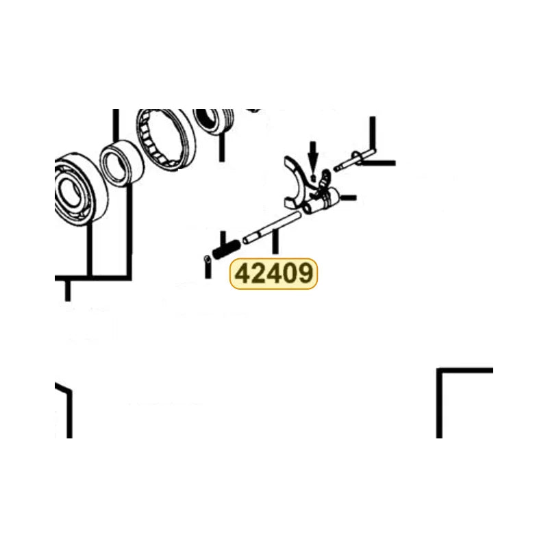 KYMCO Shuttle Shaft 42409-LFA5-900, part location on the factory exploded-view diagram