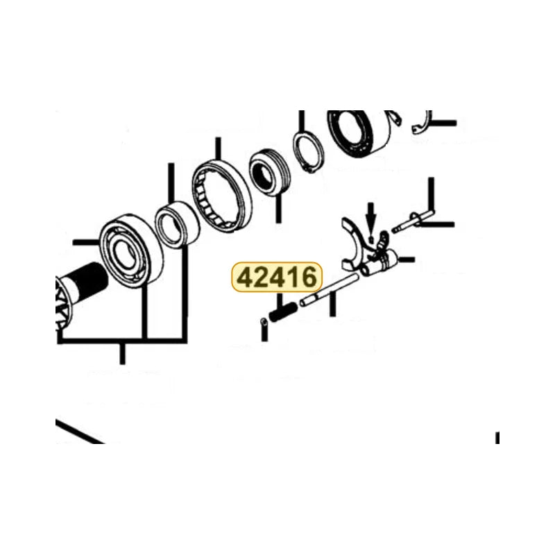 KYMCO Return Spring 4Wd 42416-LFA5-900, part location on the factory exploded-view diagram